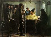 Michael Ancher den druknede oil
